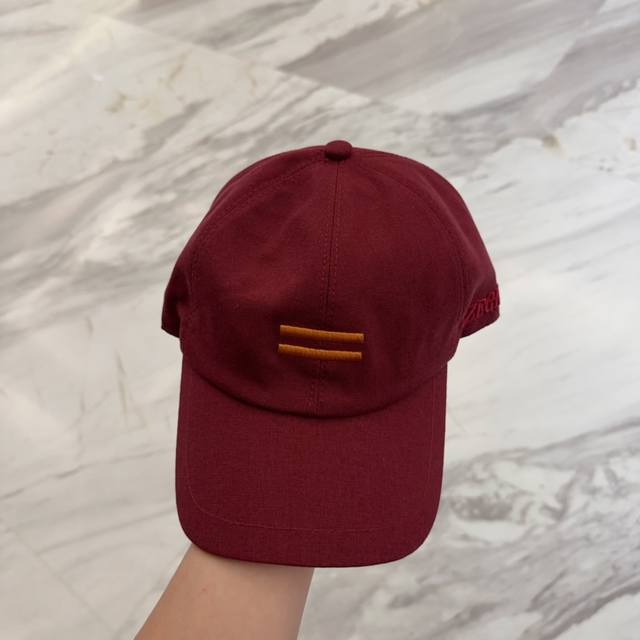 zegna 专柜新款高版本亚麻棒球帽 大牌同步 超好出货 颜色做的太特别了 闭眼入 全是显白的颜色 男女同款