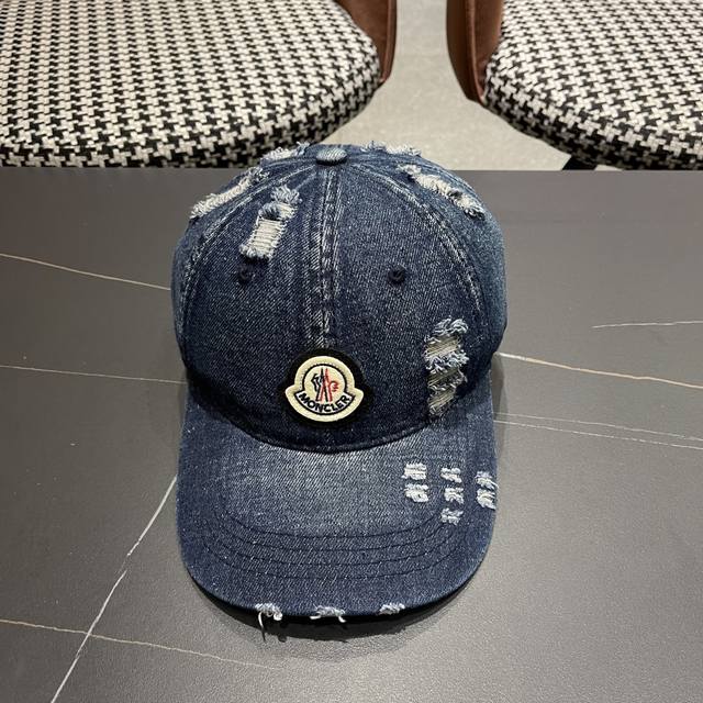 Moncler蒙口 2025新款简约大牌牛仔棒球帽 男女通用 简约百搭