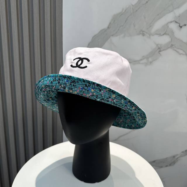 chanel 香奈儿 专柜新款双面刺绣渔夫帽 1:1开模订制 立体刺绣 精致无暇 100%纯棉面料 原厂品质 独家实物拍摄