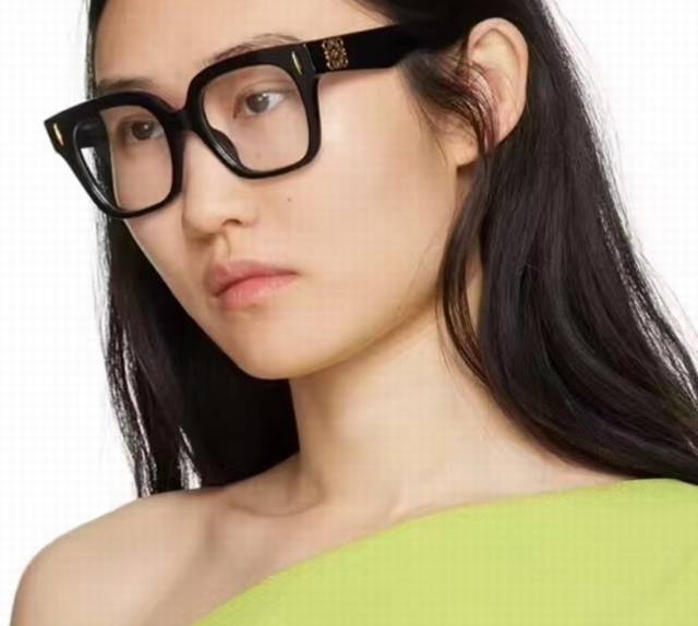 Loewe罗意威 2025新款 欧美轻奢潮版高级金标大框方时尚太阳镜户外聚会防晒墨镜男女通用 Lw50069