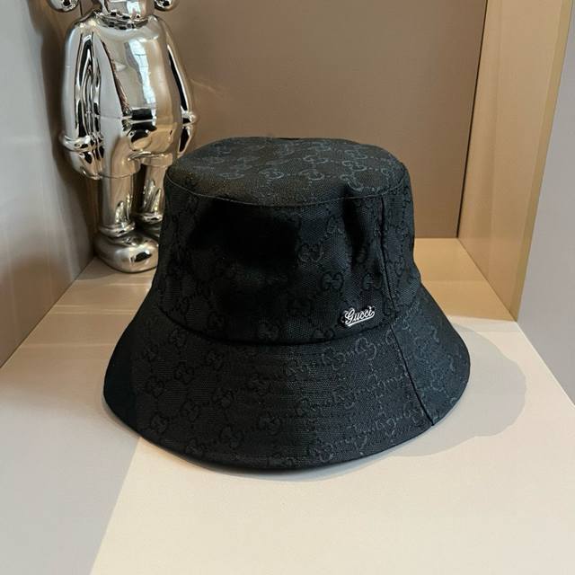 gucci古奇经典款老花渔夫帽 男女通用 头围57Cm
