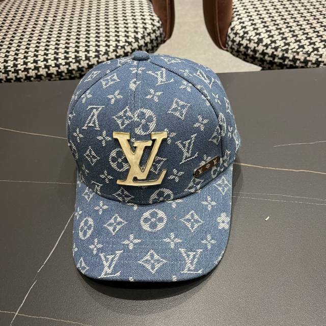 Lv路易威登新款原单棒球帽 Lv牛仔提花 专柜1:1开模订制 原版帆布面料 质量超赞 基础头围56 贴片可调节