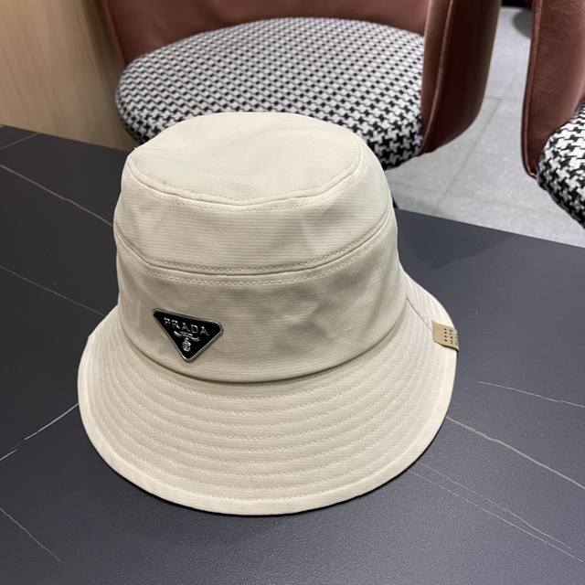 配防尘袋 普拉达 prada 2025春夏新款大牌渔夫帽 显脸小 大牌款超好搭配 赶紧入手