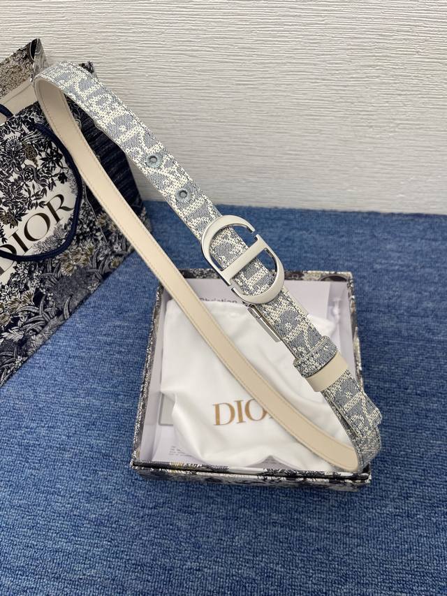迪奥 Dior 百搭皮带 意大利牛皮工艺 完美结合 经典款的图案裙带腰饰 时尚百搭 宽度2.0Cm 顶级