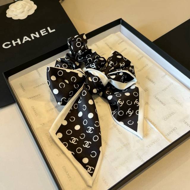 chanel香奈儿蝴蝶结发圈