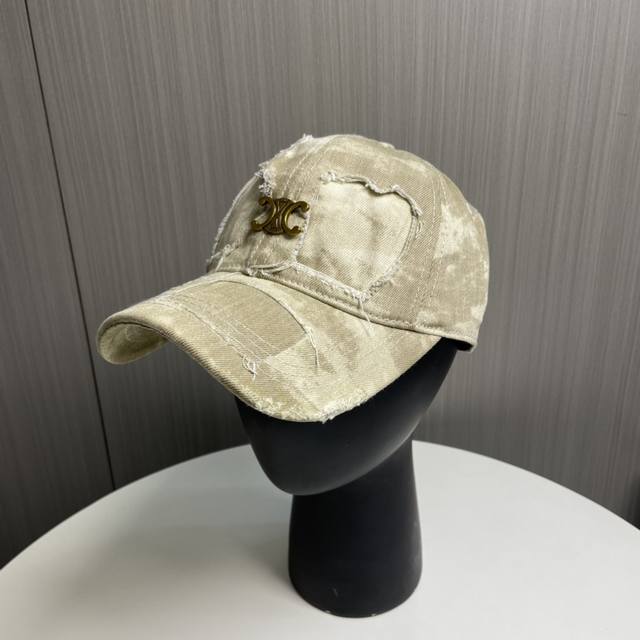 赛琳 Celine 25春款洗水棒球帽 新款棒球帽 出街必备超好搭配 高品质 内标齐全 赶紧入手