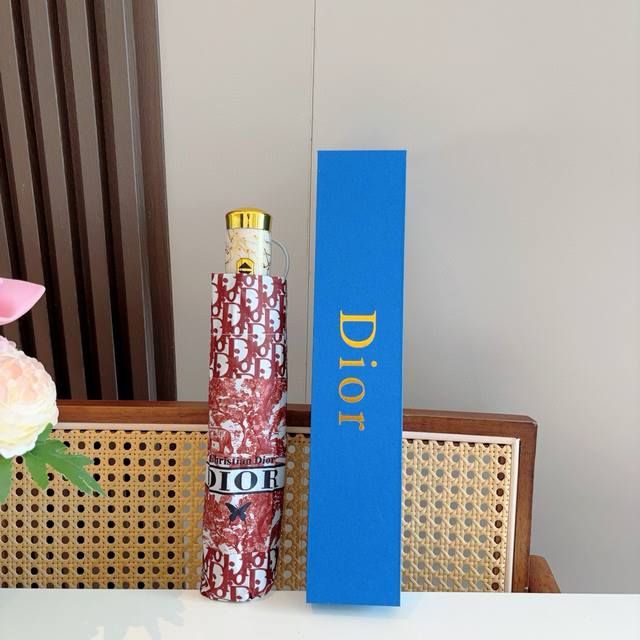 Dior 迪奥 动物世界 三折自动折叠晴雨伞 时尚原单代工品质 细节精致 看得见的品质 打破一成不变 色泽纯正艳丽 4色