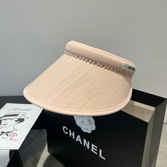 缪缪Miumiu空顶发箍遮阳帽