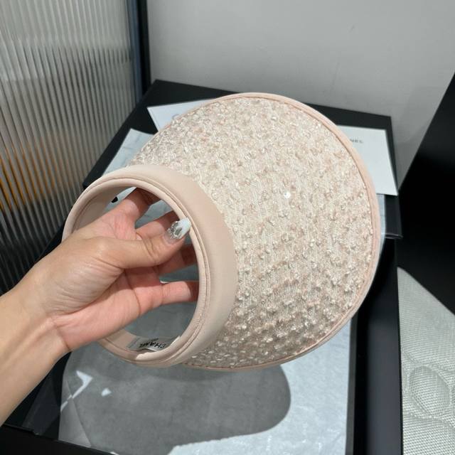 chanel香奈儿珠片发箍 遮阳空顶帽