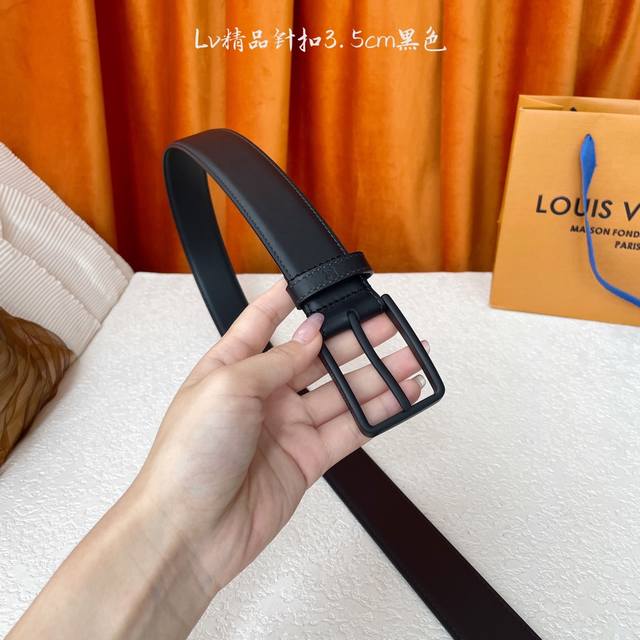 Louis Vuitton驴牌 新款顶级品质 平纹面配原版平纹底 搭配原单精品针扣 精工制作 细节看图 实物拍摄 高端奢华 宽度3.5Cm