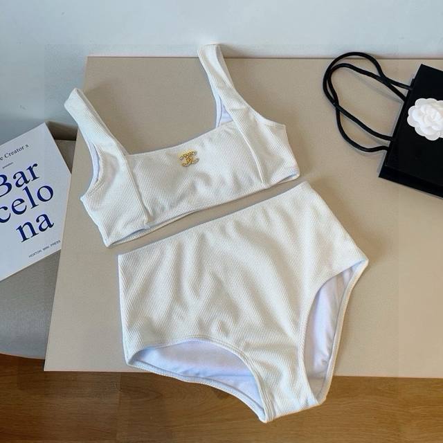 chanel香奈儿分体比基尼泳衣套装 S M L Xl