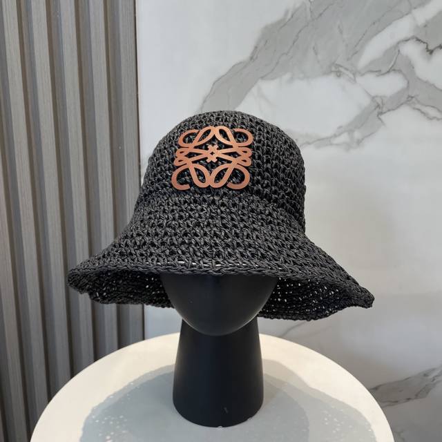 Loewe罗意威新款草帽 纯手钩草帽 可折叠 出游必备单品 头围57Cm