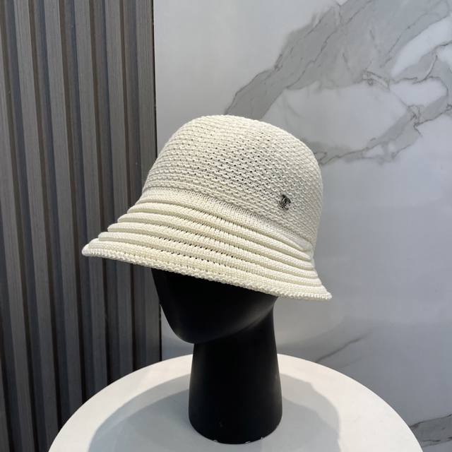 香奈儿 Chanel针织盆帽 防晒渔夫帽高密度制作 一顶超级有品位的针织帽了~出街首选 帽型超美腻颜色妥妥 轻便携带 小仙女人手必备 头围57Cm