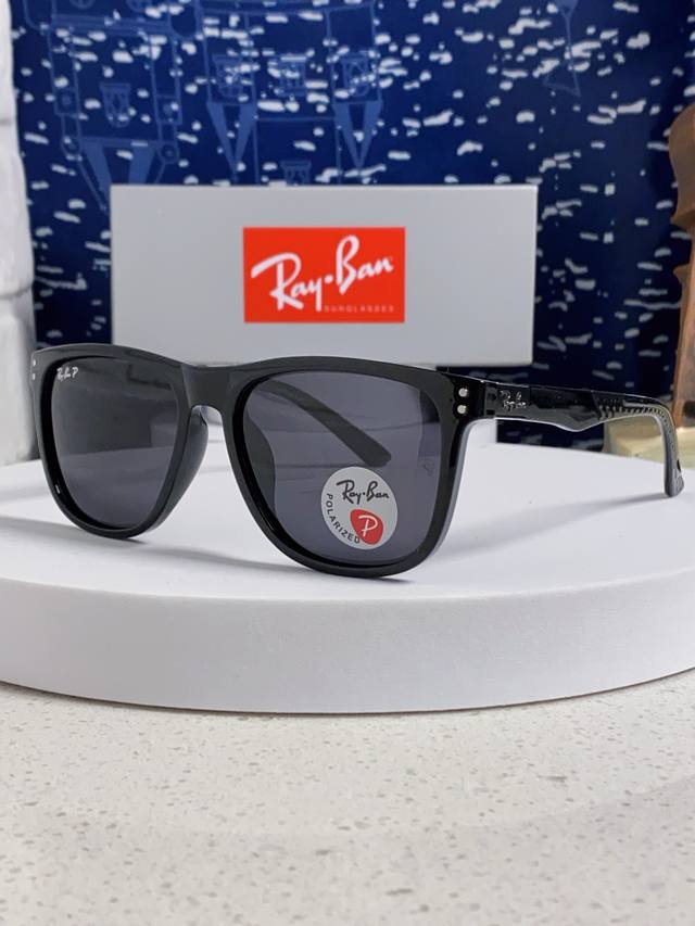 Ray Ban雷朋 2025新款矩形男女通用太阳镜 男士开车偏光镜片 Rb69009 Size:60口15-145