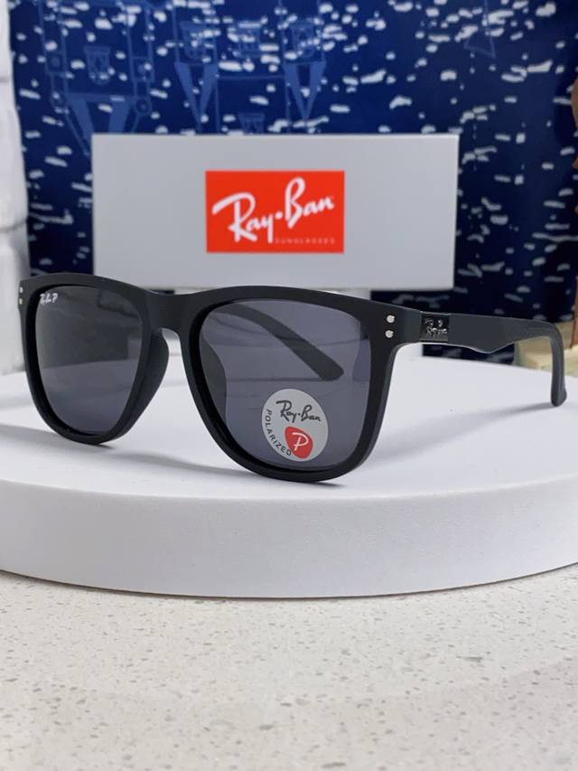 Ray Ban雷朋 2025新款矩形男女通用太阳镜 男士开车偏光镜片 Rb69009 Size:60口15-145