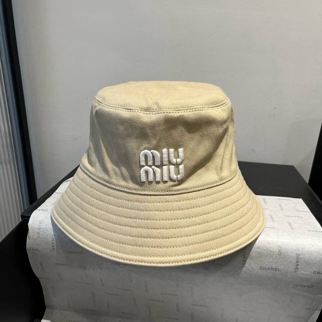 Miumiu缪缪新款渔夫帽，遮阳帽，头围57Cm