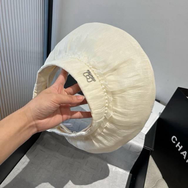 Miumiu缪缪贝壳帽，空顶遮阳帽 可调节