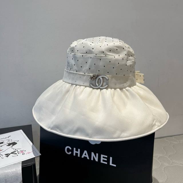 Chanel香奈儿渔夫帽，高级手抓渔夫帽，头围57Cm名媛风