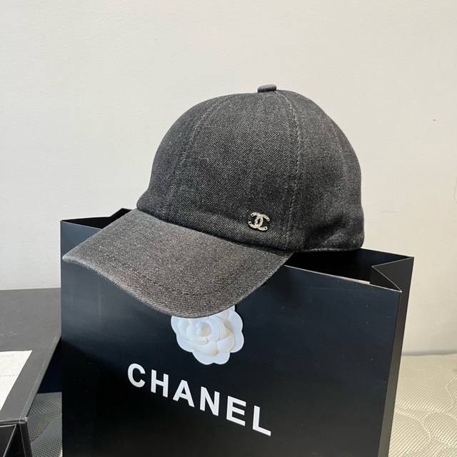 Chanel香奈儿牛仔鸭舌帽，25年专柜新款，头围57Cm
