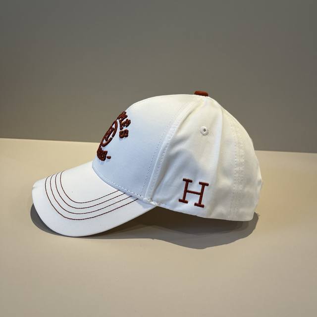 爱马仕Hermes 官网新品经典款 棒球帽 原单品质 火爆来袭 工艺非常精美 高档大气上档次 低调奢华 方便携带