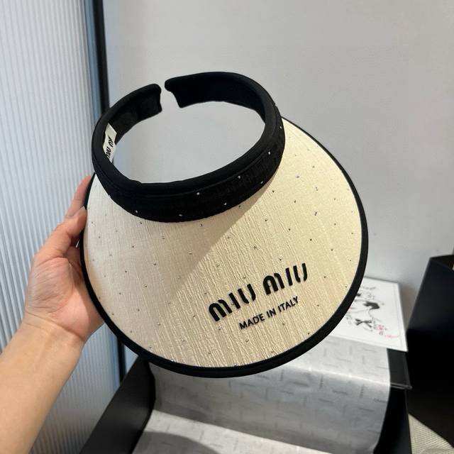 缪缪Miumiu空顶发箍遮阳帽