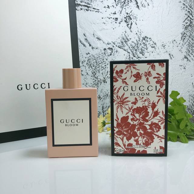 专柜品质 古驰Gucci Bloom繁花香水100Ml，，六色全，粉瓶繁花，大红限量繁花，绿色繁花，黑色繁花，黄色繁花，磨砂粉瓶繁花