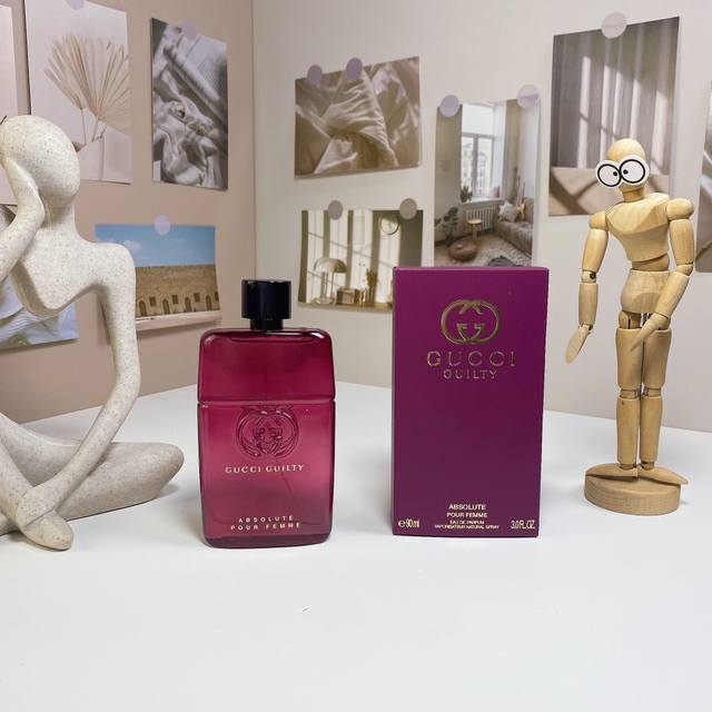 高端品质 古驰罪爱不羁纯爱版女士90Ml Gucci Guilty Absolute Pour Femme, 2018 品牌：古驰 调香师：Alberto Mo