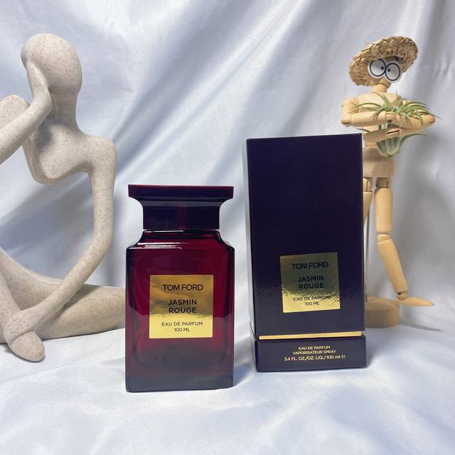 专柜品质 Tom Ford Jasmin Rouge汤姆福特茉莉胭脂香水 Ml胭脂茉莉 Jasmin Rouge 香調：東方花香調 前調：生姜 小豆蔻 肉桂 香