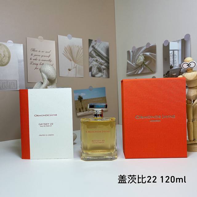 高端品质 欧梦德杰尼盖茨比22 Ml Ormonde Jayne Gatsby 22, 品牌：欧梦德 杰尼 属性：中性香 香调：花香东方调 前调：香柠檬柠檬粉红