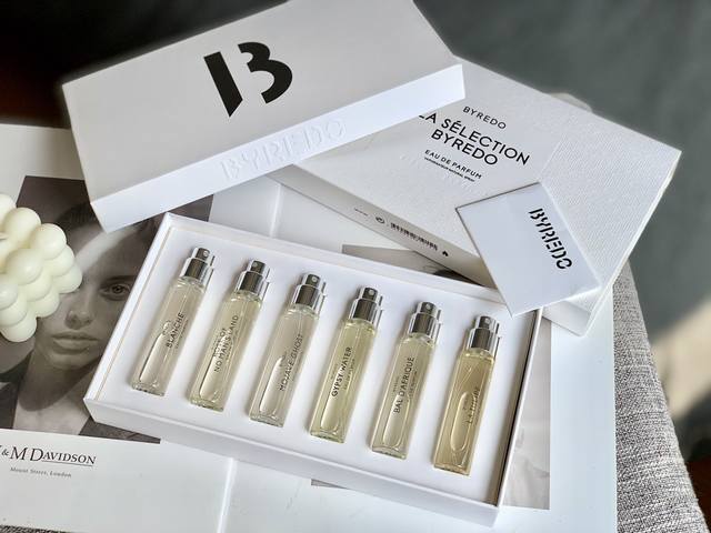 专柜品质 Byredo百瑞德 拜里朵 个人香氛系列，被众多明星私藏的小众高端品牌香水，贝嫂的大爱款，6只 每只12Ml 套装，极简却质感极强的瓶身都印衬出了它的