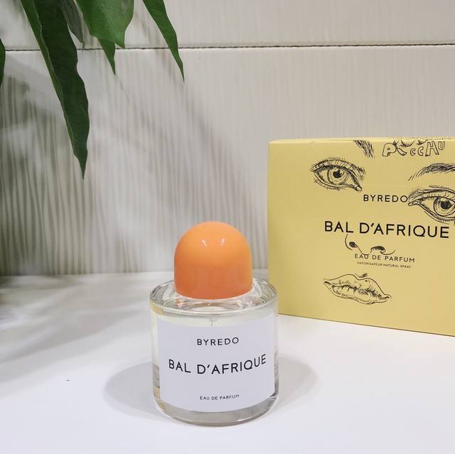 专柜品质 小众香水 拜里朵 Byredo Bal D'afrique非洲之旅香水 前调：香柠檬 柠檬 橙花 金盏花 黑加仑 中调：紫罗兰 茉莉 仙客来 后调：琥