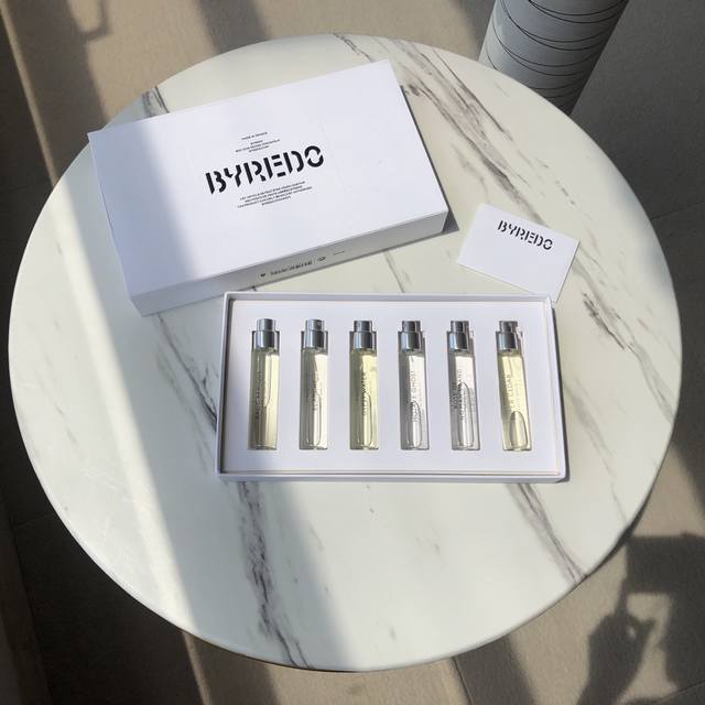 专柜品质 Byredo白瑞德香水小样六套盒12Ml礼盒套装 六个味道可选 讲真，我想统统收入囊中 因为实在太太太可了 1.Blanche 白色浪漫 返璞归真 2