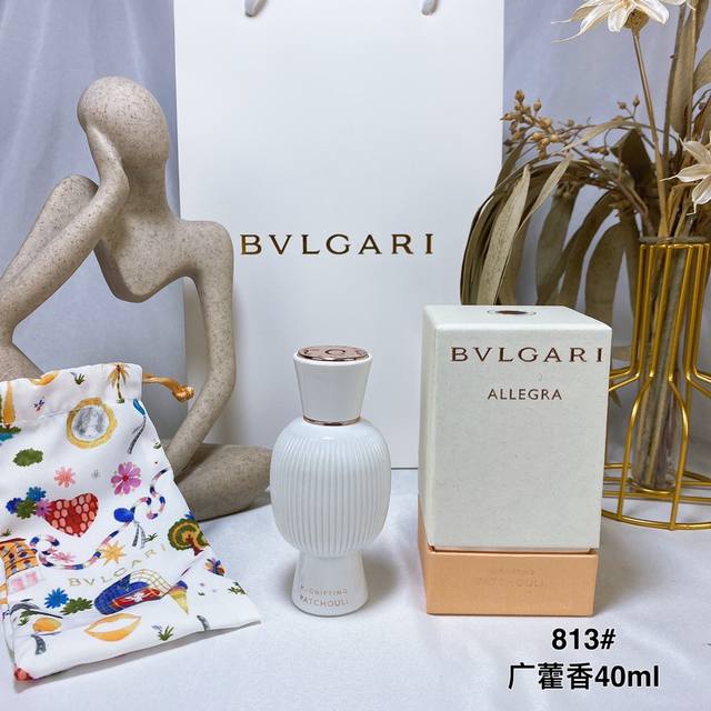 专柜品质 魅惑广藿香813#40Ml，Bvlgari 宝格丽精醇香水加乘定制个性香白宝瓶40Ml