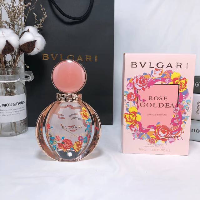 专柜品质 宝格丽玫香金漾 玫瑰金漾 女士香水Edp限量版Rose Goldea 90Ml