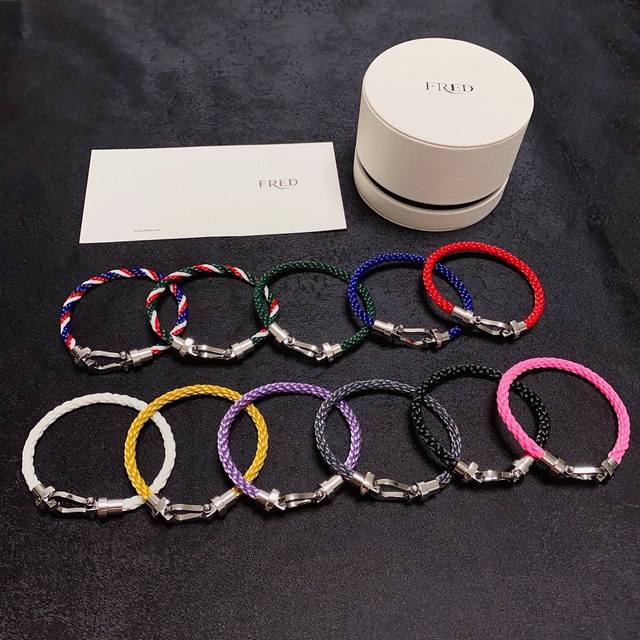 新款火爆上市 Fred费雷德马蹄手镯 Fred斐登高端定制 独家首发 顶级性价比很高 尼龙绳搭配进口扣头精钢保色撞款几率几乎没有 炒鸡好看百搭 简单Nice 中