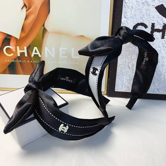 Chanel小香 Chanel发箍 蝴蝶结轻奢风发箍气质百搭小仙女必入单品名媛风十足～宝藏款 闭眼入推荐款 单个0401319070