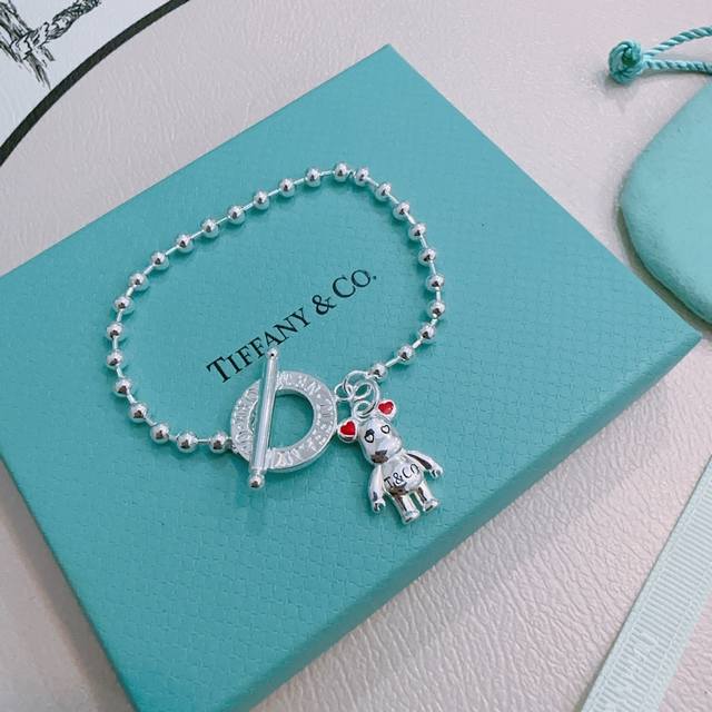 蒂芙尼手链 Tiffny&Co. 专柜精工银版本手链 明星同款 复古做旧风 原版复刻 纯手工打造 ～正品开模潮流时尚必备 男女均可佩戴 情侣款同款 摇滚朋克银风