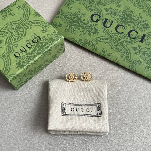 新款 珠宝系列 Gucci 耳钉，原版1:1定制 奢侈 简约时尚 超耐看。