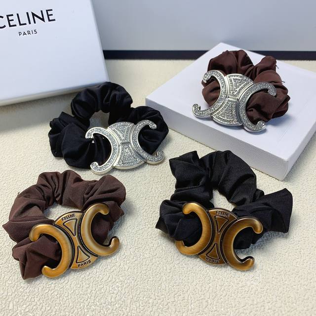 Celine赛琳 Celine皮筋 凯旋门Logo皮筋发圈 日常精致小单品 气质百搭小仙女必入单品 宝藏款 闭眼入推荐款 单个