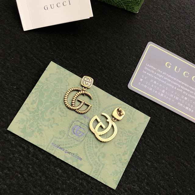 Gucci 古驰双G 耳钉 自购正品独家开模，真正的一比一复刻 很气派！实物更美 海外订单 Madein 意大利。 双G 是Gucci 的灵魂 市面上最高级别