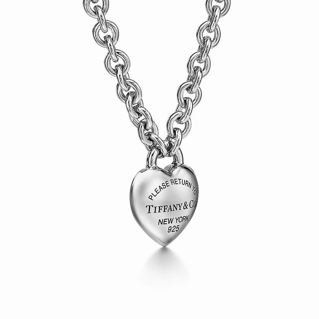 Tiff蒂芙尼项链手链爱心手链桃心项链滴油项链Tiffany&Co.倾心之作粗版项链 粗版手链