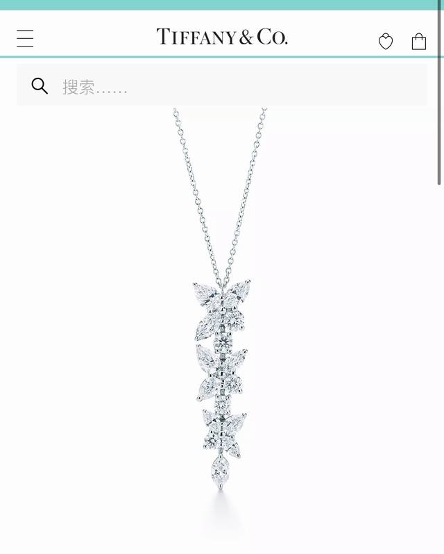 Tiff蒂芙妮项链 马眼项链 花簇 项链 精选亚金材质电镀18K金 材质 手工镶嵌5A级仿真钻 闪亮正低调华丽 参加派对秒杀全场 白金黄金两色项链
