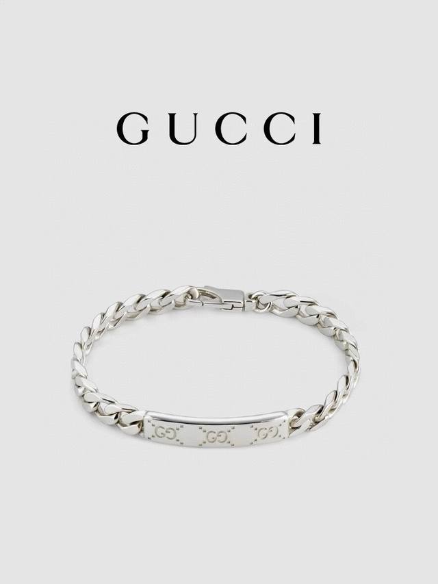 新款]Gucci古驰Gucci Signature系列饰Gg标牌手链尺寸18-20-22