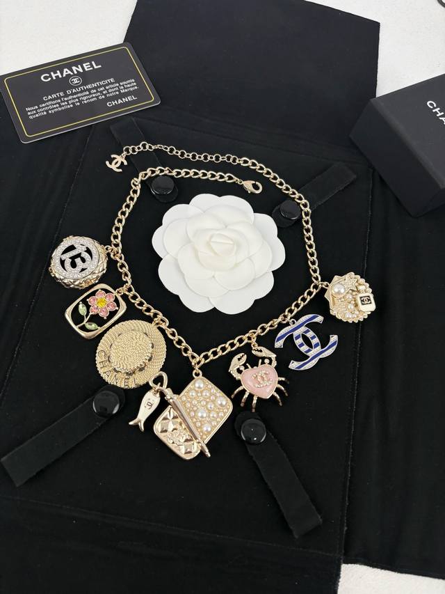 Chanel 海洋系列 多配件 奢华风 重工项链 颈链