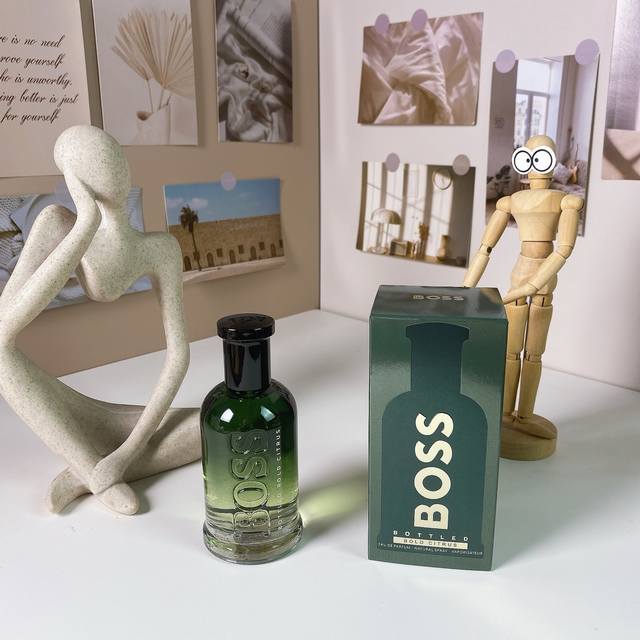 高端品质 Boss 雨果2025新品绿色激越自信柑橘男士香水 Mlbold Citrus 前调：柠檬、香柠檬 中调：榄香、波旁天竺葵 基调：广藿香、香根草