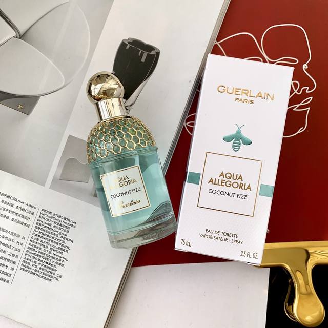 专柜品质 欧阳娜娜推荐 Guerlain 娇兰花草水语淡香水女花香调香水清新 阳光椰香75Ml 椰影白沙 Guerlain Aqua Allegoria Coc
