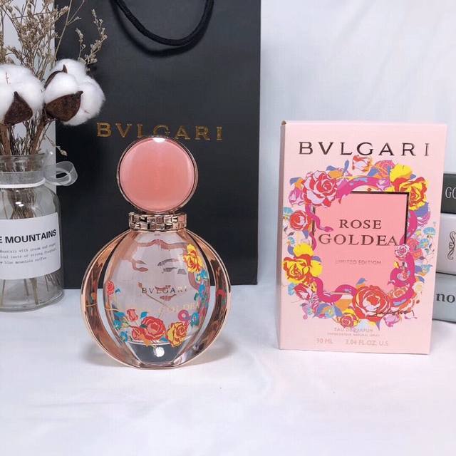专柜品质 宝格丽玫香金漾 玫瑰金漾 女士香水Ed量版Rose Goldea 90Ml