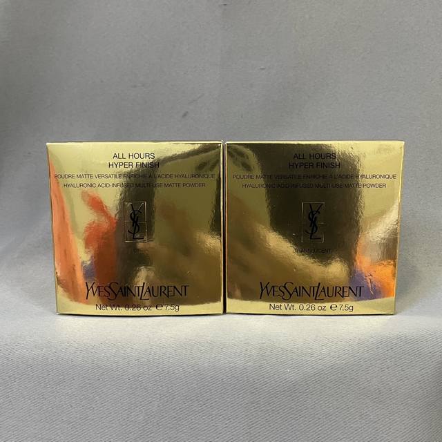 高端品质 圣罗兰恒久皮革粉饼24款7.5G！色号：透明色，01#，02#。
