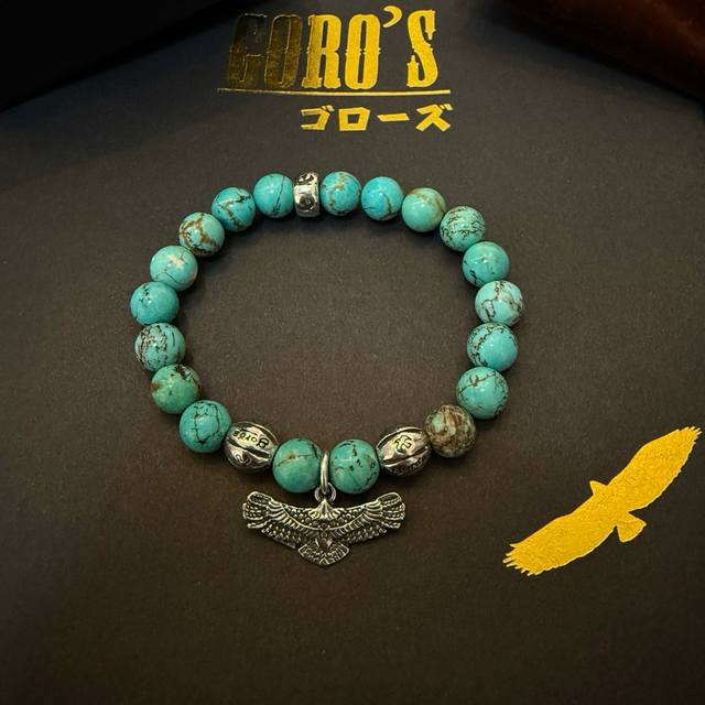 新品上架 Goro’S高桥吾郎松石手串手链，顶级版本 认准独家拍摄 主攻高端市场 绝对区别普通版本！图片产品细节与Zp一致！原版制作工艺 精工品质 纯手工打造
