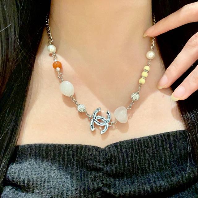 香奈儿珍珠双C项链